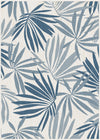 Versus Folhas Branco e Azul - Indoor/outdoor