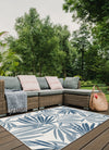 Versus Folhas Branco e Azul - Indoor/outdoor