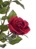 Flor Rosa Vermelho com vaso
