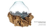 Vaso madeira natura 50X40X45