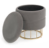 Pouf Pavlina Cinza