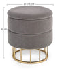 Pouf Pavlina Cinza
