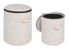Pouf Radmilla naturale set 2