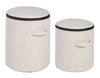 Pouf Radmilla naturale set 2