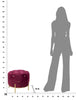 Pouf Diamond Bordo