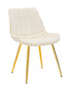 Cadeira Paris Creme/Dourado