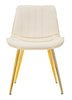 Cadeira Paris Creme/Dourado