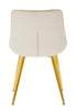 Cadeira Paris Creme/Dourado