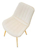 Cadeira Paris Creme/Dourado