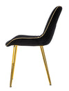 Cadeira Paris Preto/Dourado