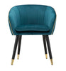 Cadeirão Paris Azul/Dourado