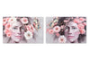 Quadro Mulher Flores 120X3X80