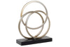 Figura Círculos 31X10X36,5 Prateado