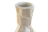 JARRO BAMBU MADRE PÉROLA 22X22X60 NACARADO CREME