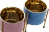 Floreira Porcelana e Metal 10,5X10,5X13,5  (2 modelos)