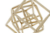 Decoração Metal 19X19X38 Cubo