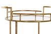 Mesa auxiliar metal vidro 46X40X76