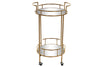 Mesa auxiliar metal vidro 46X40X76